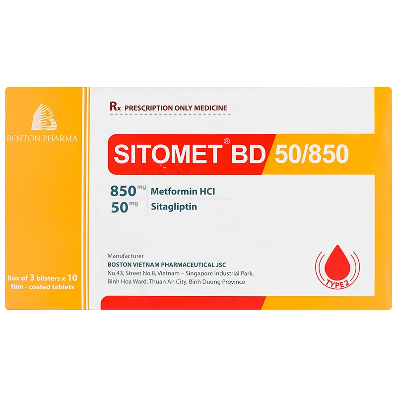 Sitomet BD 50/850 điều trị đái tháo đường tuýp 2 - 3